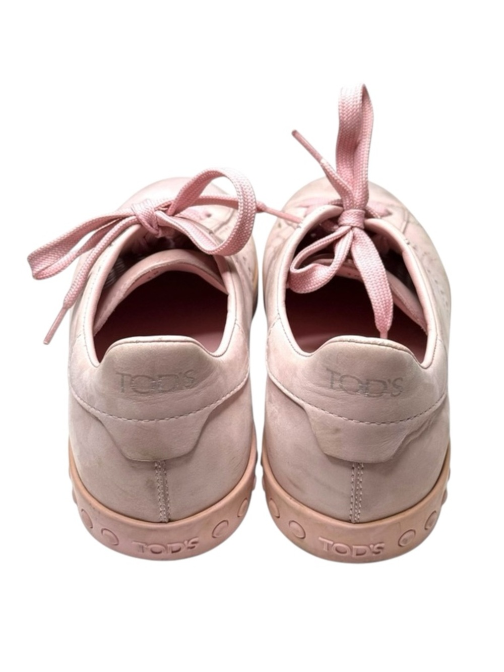 Tod’s 𖦹 Luxe Perforated T Leather Low Top Sneakers 𖦹 Light Pink 𖦹 38 7.5M 8M 𖦹 - Picture 6 of 16